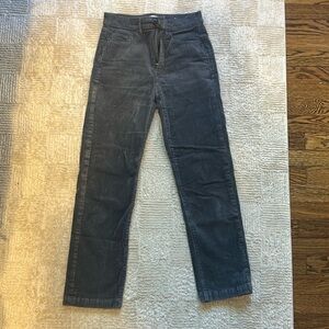 LOFT STRAIGHT LEG CORDUROY PANTS IN CASTLEROCK GREY